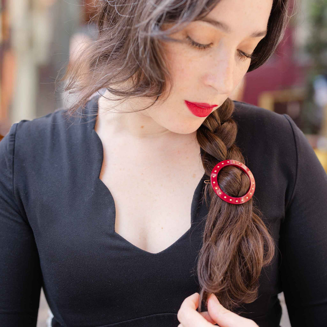 Barrette Dolorès Cherry Chérie - Hydra Studio